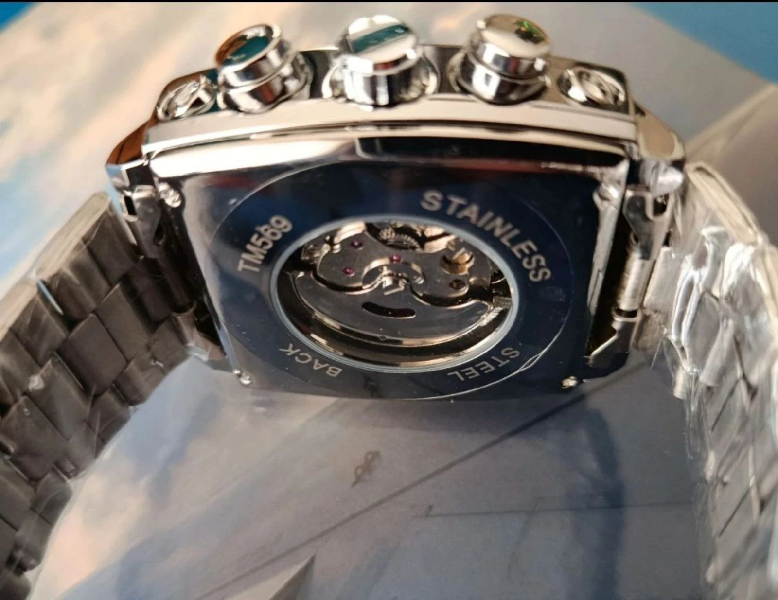 Herenhorloge, sport, automatisch, Gulf Le Mans Racing, 40mm, roestvrij staal. Nieuw horloge – photo 4